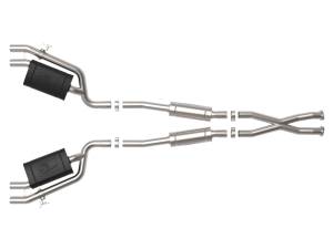 Afe - Advance Flow Engineering - 49-37025 | AFE Power Gemini XV 2-1/2 IN 304 Stainless Steel Cat-Back Exhaust System w/ Cut-Out (2018-2021 Stinger V6-3.3L tt) - Image 2