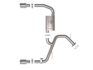 Afe - Advance Flow Engineering - 49-37027-P | AFE Power Takeda 3 IN 304 Stainless Steel Axle-Back Exhaust w/ Polished Tips (2022-2023 Elantra N L4-2.0L t) - Image 2