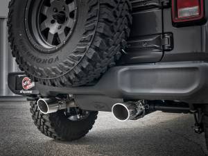 Afe - Advance Flow Engineering - 49-38066-P | AFE Power Rebel Series 2-1/2 IN 304 Stainless Steel Cat-Back Exhaust w/ Polished Tips (2018-2024 Wrangler JL V6-3.6L) - Image 7