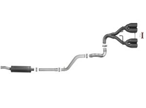Afe - Advance Flow Engineering - 49-38073-B | AFE Power Rebel Series 2-1/2 IN 304 Stainless Steel Cat-Back Exhaust System w/ Black Tip (2018-2024 Wrangler JL V6-3.6L ) - Image 2