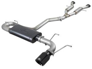 49-38078-B | AFE Power MACH Force-Xp 2-1/2 IN to 3 IN 304 Stainless Steel Cat-Back Exhaust w/ Black Tip (2014-2021 Grand Cherokee WK2 V6-3.6L)