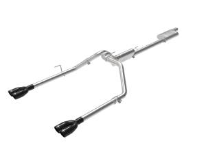 Afe - Advance Flow Engineering - 49-38084-B | AFE Power Vulcan Series 3 IN to 2-1/2 IN 304 Stainless Steel Cat-Back Exhaust System Black (2020-2024 Gladiator JT V6-3.6L) - Image 1