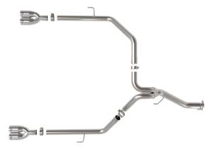 Afe - Advance Flow Engineering - 49-38095-P | AFE Power Vulcan Series 3 IN to 2-1/2 IN Stainless Steel Cat-Back Exhaust System Polished (2021-2023 Gladiator V6-3.0L td) - Image 2
