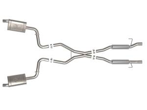 Afe - Advance Flow Engineering - 49-38100 | AFE Power Vulcan Series 2-1/4 IN to 2-1/2 IN Stainless Steel Cat-Back Exhaust System (2021-2024 Grand Cherokee WL V8-5.7L) - Image 2