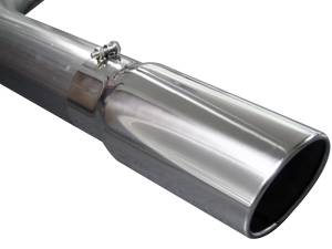 Afe - Advance Flow Engineering - 49-42012 | AFE Power Large Bore-HD 5 IN 409 Stainless Steel Cat-Back Exhaust System w/ Polished Tip (2004-2007 Ram 2500, 3500 Pickup L6-5.9L td) - Image 3