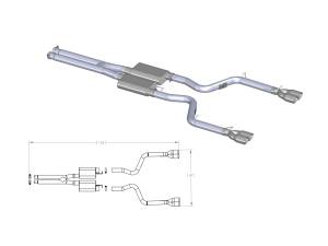 Afe - Advance Flow Engineering - 49-42017 | AFE Power MACH Force-Xp 3 IN 409 Stainless Steel Cat-Back Exhaust System (2009-2014 Challenger) - Image 2