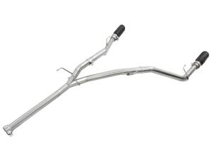 49-42041-B | AFE Power Large Bore-HD 2-1/2 IN 409 Stainless Steel DPF-Back Exhaust System w/Black Tip (2014-2019 Ram 1500 Pickup V6-3.0L td)