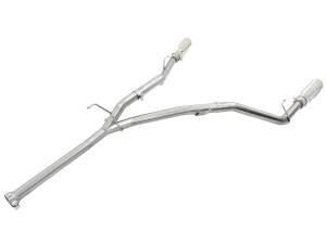 49-42041-P | AFE Power Large Bore-HD 2-1/2 IN 409 Stainless Steel DPF-Back Exhaust System w/Polished Tip (2014-2019 Ram 1500 Pickup V6-3.0L td)