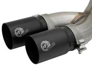 Afe - Advance Flow Engineering - 49-42057-B | AFE Power Rebel Series 3-1/2 IN Stainless Steel Cat-Back Exhaust System w/Black Tip (2014-2018 Ram 2500, 3500 Pickup V8-6.4L) - Image 4
