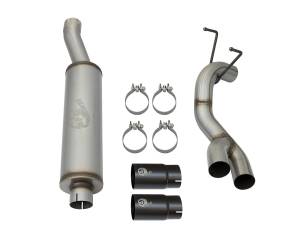 Afe - Advance Flow Engineering - 49-42057-B | AFE Power Rebel Series 3-1/2 IN Stainless Steel Cat-Back Exhaust System w/Black Tip (2014-2018 Ram 2500, 3500 Pickup V8-6.4L) - Image 2