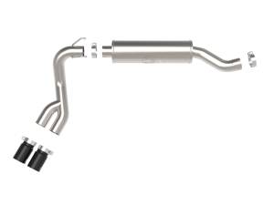 Afe - Advance Flow Engineering - 49-42082-B | AFE Power Rebel Series 3-1/2 IN Stainless Steel Cat-Back Exhaust System w/Black Tip (2019-2021 Trucks V8-6.4L) - Image 2
