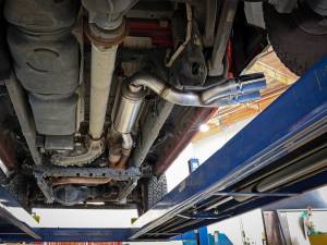 Afe - Advance Flow Engineering - 49-42082-P | AFE Power Rebel Series 3-1/2 IN Stainless Steel Cat-Back Exhaust System w/Polish Tip (2019-2021 Trucks V8-6.4L) - Image 4