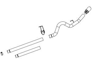 Afe - Advance Flow Engineering - 49-43006 | AFE Power Large Bore-HD 4 IN 409 Stainless Steel DPF-Back Exhaust System (2008-2010 F250, F350 Super Duty V8-6.4L td) - Image 6