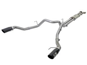 49-43045-B | AFE Power MACH Force-Xp 3 IN 409 Stainless Steel Cat-Back Exhaust System w/Black Tip (2017-2020 F150 Pickup V6-3.5L tt)