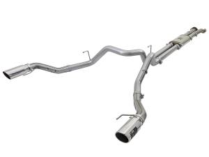 49-43045-P | AFE Power MACH Force-Xp 3 IN 409 Stainless Steel Cat-Back Exhaust System w/Polished Tip (2017-2020 F150 Pickup V6-3.5L tt)