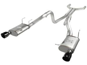 Afe - Advance Flow Engineering - 49-43049-B | AFE Power MACH Force-Xp 3 IN 409 Stainless Steel Cat-Back Exhaust System w/Black Tip (2011-2014 Mustang V8-5.0L) - Image 2