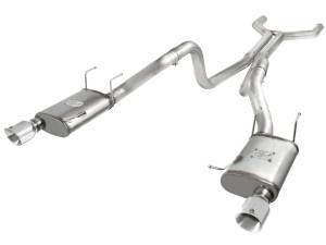 Afe - Advance Flow Engineering - 49-43049-P | AFE Power MACH Force-Xp 3 IN 409 Stainless Steel Cat-Back Exhaust System w/Polished Tip (2011-2014 Mustang V8-5.0L) - Image 2