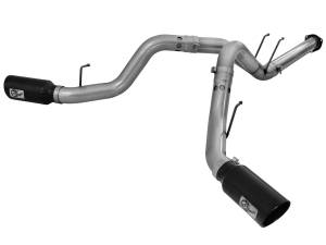 Afe - Advance Flow Engineering - 49-43065-B | AFE Power Large Bore-HD 4 IN 409 Stainless Steel DPF-Back Exhaust System w/Black Tip (2011-2014 F250, F350 Super Duty V8-6.7L td) - Image 2