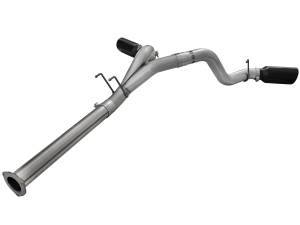 Afe - Advance Flow Engineering - 49-43065-B | AFE Power Large Bore-HD 4 IN 409 Stainless Steel DPF-Back Exhaust System w/Black Tip (2011-2014 F250, F350 Super Duty V8-6.7L td) - Image 3