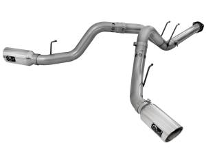 Afe - Advance Flow Engineering - 49-43065-P | AFE Power Large Bore-HD 4 IN 409 Stainless Steel DPF-Back Exhaust System w/Polished Tip (2011-2014 F250, F350 Super Duty V8-6.7L td) - Image 2
