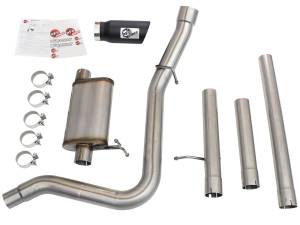 Afe - Advance Flow Engineering - 49-43076-B | AFE Power MACH Force-Xp 3 IN to 3-1/2 IN 409 Stainless Steel Cat-Back Exhaust w/ Black Tip (1999-2004 F250, F350 Super Duty V10-6.8L/V8-5.4L) - Image 2