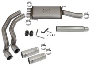 Afe - Advance Flow Engineering - 49-43079-P | AFE Power Rebel Series 3 IN to 2-1/2 IN 409 Stainless Steel Cat-Back Exhaust w/ Polish Tip (2004-2008 F150 Pickup V8-4.6/5.4L) - Image 2