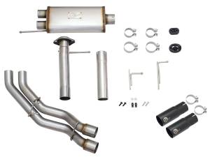 Afe - Advance Flow Engineering - 49-43080-B | AFE Power Rebel Series 3 IN to 2-1/2 IN 409 Stainless Steel Cat-Back Exhaust w/Black Tip (2009-2014 F150 Pickup V8-4.6L/5.4L/5.0L) - Image 2