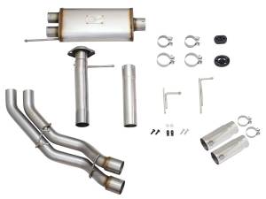 Afe - Advance Flow Engineering - 49-43080-P | AFE Power Rebel Series 3 IN to 2-1/2 IN 409 Stainless Steel Cat-Back Exhaust w/ Polish Tip (2009-2014 F150 Pickup V8-4.6L/5.4L/5.0L) - Image 2