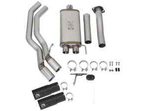 Afe - Advance Flow Engineering - 49-43081-B | AFE Power Rebel Series 3 IN to 2-1/2 IN 409 Stainless Steel Cat-Back Exhaust w/Black Tip (2015-2020 F150 Pickup V6-2.7L/3.5L tt/V8-5.0L) - Image 2