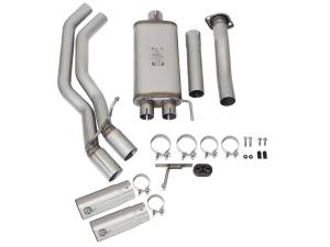 Afe - Advance Flow Engineering - 49-43081-P | AFE Power Rebel Series 3 IN to 2-1/2 IN 409 Stainless Steel Cat-Back Exhaust w/ Polish Tip (2015-2020 F150 Pickup V6-2.7L/3.5L tt/V8-5.0L) - Image 2