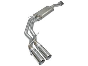 49-43081-P | AFE Power Rebel Series 3 IN to 2-1/2 IN 409 Stainless Steel Cat-Back Exhaust w/ Polish Tip (2015-2020 F150 Pickup V6-2.7L/3.5L tt/V8-5.0L)