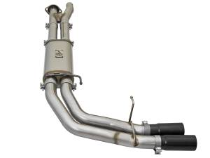 Afe - Advance Flow Engineering - 49-43091-B | AFE Power Rebel Series 3 IN 409 Stainless Steel Cat-Back Exhaust System w/Black Tip (2017-2020 F150 Pickup V6-3.5L tt) - Image 3