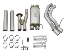 Afe - Advance Flow Engineering - 49-43091-P | AFE Power Rebel Series 3 IN 409 Stainless Steel Cat-Back Exhaust System w/Polished Tip (2017-2020 F150 Pickup V6-3.5L tt) - Image 2
