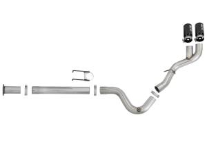 Afe - Advance Flow Engineering - 49-43102-B | AFE Power Rebel XD Series 4 IN 409 Stainless Steel DPF-Back Exhaust w/Dual Black Tips (2017-2024 F250, F350 Super Duty V8-6.7L td) - Image 2
