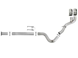 Afe - Advance Flow Engineering - 49-43102-P | AFE Power Rebel XD Series 4 IN 409 Stainless Steel DPF-Back Exhaust w/Dual Polished Tips (2017-2024 F250, F350 Super Duty V8-6.7L td) - Image 2