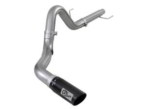 49-43106-B | AFE Power Large Bore-HD 4 IN 409 Stainless Steel DPF-Back Exhaust System w/ Black Tip (2018-2020 F150 Pickup V6-3.0L td)