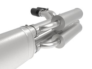 Afe - Advance Flow Engineering - 49-43117-B | AFE Power Rebel Series 3 IN 409 Stainless Steel Cat-Back Exhaust System w/Black Tip (2017-2024 F250, F350 Super Duty V8-6.2/7.3L) - Image 3