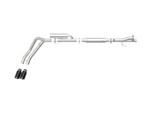 Afe - Advance Flow Engineering - 49-43117-B | AFE Power Rebel Series 3 IN 409 Stainless Steel Cat-Back Exhaust System w/Black Tip (2017-2024 F250, F350 Super Duty V8-6.2/7.3L) - Image 2