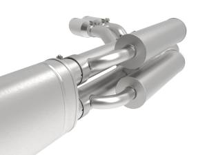Afe - Advance Flow Engineering - 49-43117-P | AFE Power Rebel Series 3 IN 409 Stainless Steel Cat-Back Exhaust System w/Polished Tip (2017-2024 F250, F350 Super Duty V8-6.2/7.3L) - Image 3
