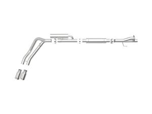 Afe - Advance Flow Engineering - 49-43117-P | AFE Power Rebel Series 3 IN 409 Stainless Steel Cat-Back Exhaust System w/Polished Tip (2017-2024 F250, F350 Super Duty V8-6.2/7.3L) - Image 2