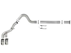 Afe - Advance Flow Engineering - 49-43120-P | AFE Power Rebel XD Series 4 IN 409 Stainless Steel DPF-Back Exhaust w/Dual Polished Tips (2011-2014 F250, F350 Super Duty V8-6.7L td) - Image 2