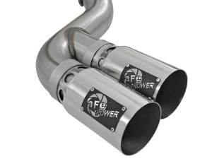 Afe - Advance Flow Engineering - 49-43121-P | AFE Power Rebel XD Series 4 IN 409 Stainless Steel DPF-Back Exhaust w/Dual Polished Tips (2011-2014 F250, F350 Super Duty V8-6.7L td) - Image 3