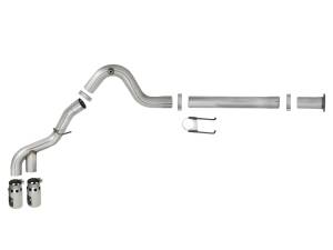 Afe - Advance Flow Engineering - 49-43121-P | AFE Power Rebel XD Series 4 IN 409 Stainless Steel DPF-Back Exhaust w/Dual Polished Tips (2011-2014 F250, F350 Super Duty V8-6.7L td) - Image 2