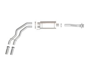 Afe - Advance Flow Engineering - 49-43128-P | AFE Power Rebel Series 3 IN to 2-1/2 IN 409 Stainless Steel Cat-Back Exhaust w/ Polish Tip (2021-2024 F150 Pickup V6-2.7L/3.5L tt/V8-5.0L) - Image 2