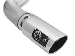 Afe - Advance Flow Engineering - 49-43143-P | AFE Power Large Bore-HD 4 IN 409 Stainless Steel DPF-Back Exhaust System w/ Polished Tip (2021-2021 F150 Pickup V6-3.0L td ) - Image 3