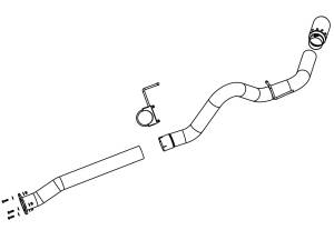 Afe - Advance Flow Engineering - 49-44004 | AFE Power Large Bore-HD 4 IN 409 Stainless Steel DPF-Back Exhaust System (2007-2010 Silverado, Sierra 1500 V8-6.6L td) - Image 7