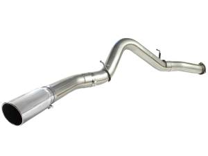 Afe - Advance Flow Engineering - 49-44040-P | AFE Power Large Bore-HD 5 IN 409 Stainless Steel DPF-Back Exhaust System w/Polished Tip (2007-2010 Silverado, Sierra 2500 HD, 3500 HD V8-6.6L td) - Image 2