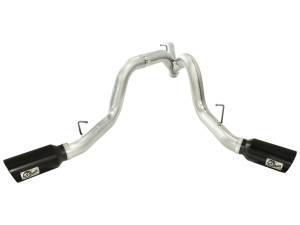 Afe - Advance Flow Engineering - 49-44043-B | AFE Power Large Bore-HD 4 IN 409 Stainless Steel DPF-Back Exhaust System w/Black Tip (2011-2016 Silverado, Sierra 2500 HD, 3500 HD V8-6.6L td) - Image 2