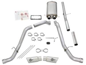 Afe - Advance Flow Engineering - 49-44057-P | AFE Power MACH Force-Xp 3 IN 409 Stainless Steel Cat-Back Exhaust System w/Polished Tip (2009-2019 Silverado, Sierra 1500 V6-4.3/V8-4.8/5.3L) - Image 2
