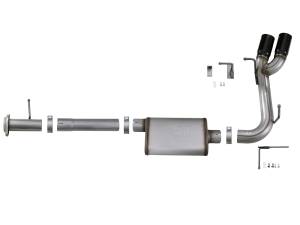 Afe - Advance Flow Engineering - 49-44061-B | AFE Power Rebel Series 3 IN 409 Stainless Steel Cat-Back Exhaust System w/Black Tip (2015-2020 Colorado L4-2.5L/V6-3.6L) - Image 2